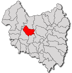 Location in Covasna County