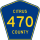 County Road 470 marker