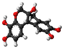 Ball-and-stick model of the haematoxylin molecule