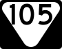 State Route 105 marker