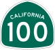 State Route 100 marker