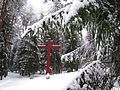 The Orthodox cross on the Russian part of the Memorial