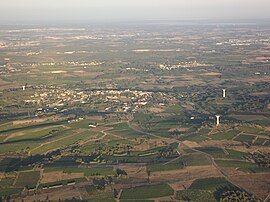 An aerial view of Saint-Christol