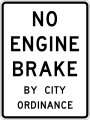 R5-4aT No engine brake by city ordinance