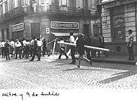 Student unrest in Rosario, 1969 (the Rosariazo). Unable to return on his volition, Perón began rallying besieged leftist students (the very people he had repressed in office).