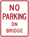 R8-1aT No parking on bridge