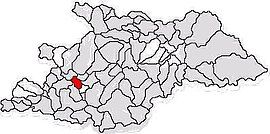 Location in Maramureș County