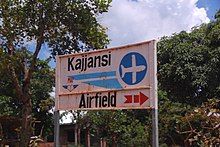 Kajjansi Airfield sign.