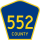 County Route 552 Spur marker