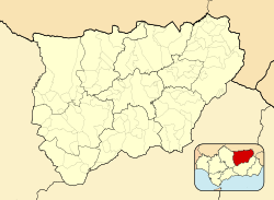 Carboneros is located in Province of Jaén (Spain)