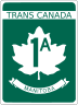 Provincial Trunk Highway 1A marker