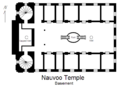 Floorplan of the Nauvoo Temple basement